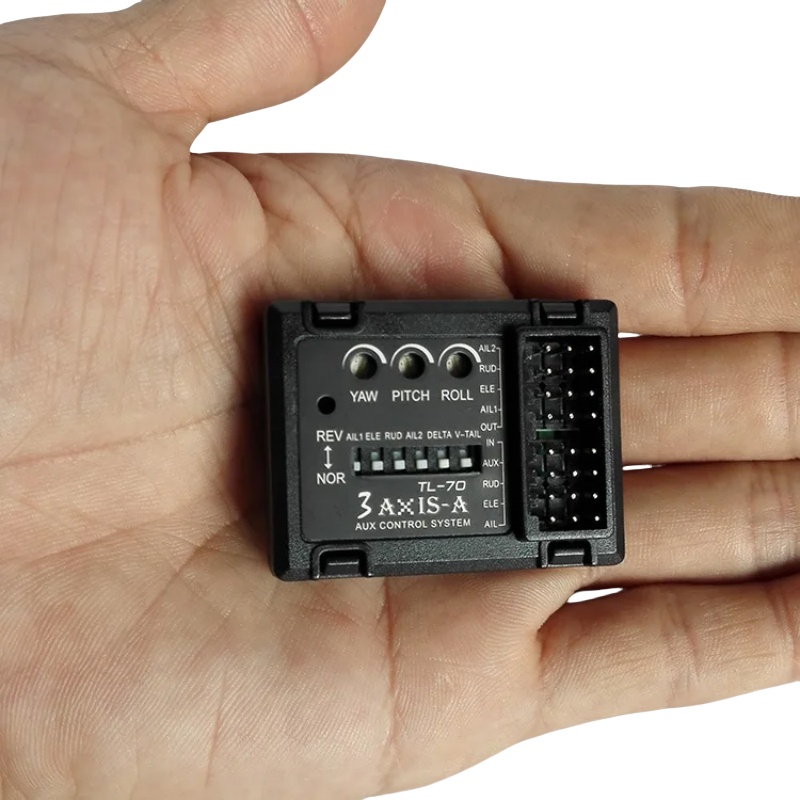 Drone Flight Controller - 3-Achsen-Gyro-Flugcontroller TL70 Auto-Balance-Stabilisator für RC-Flugzeuge mit
