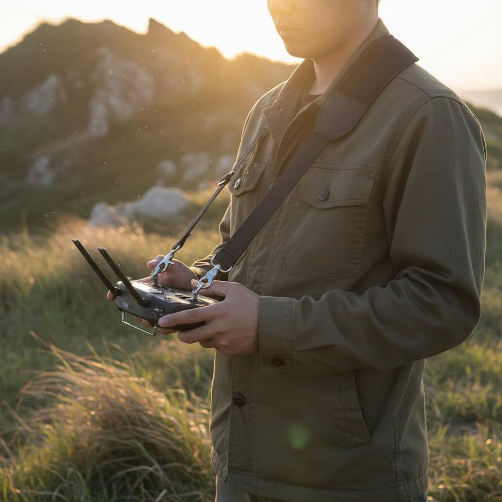 Drone Arm - Drohnen-Sendergurt, schnell zu installierender Drohnen-Controller-Gurt, verstellbares