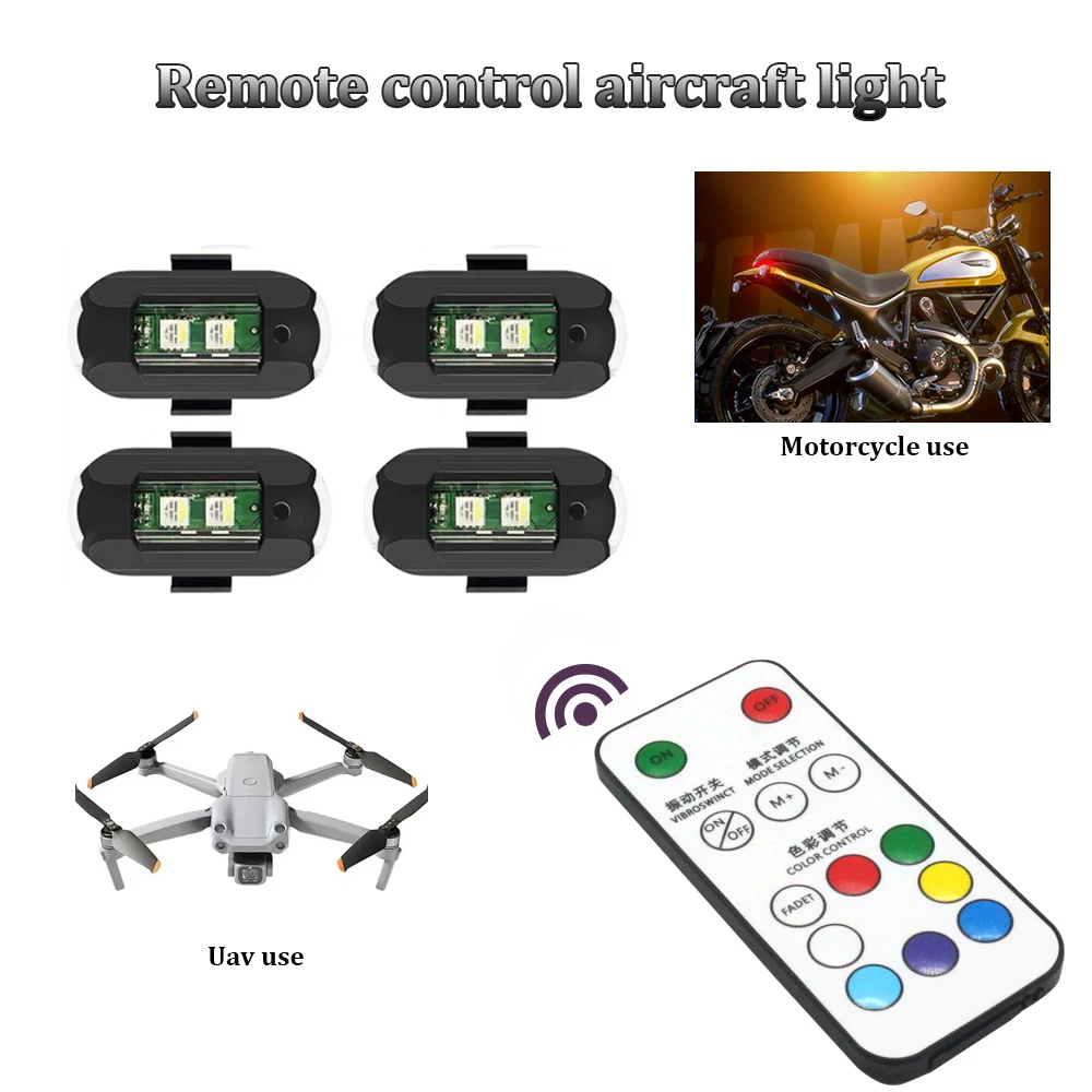 Drone Led Light - 1 Stück Fernbedienung LED RGB Antik