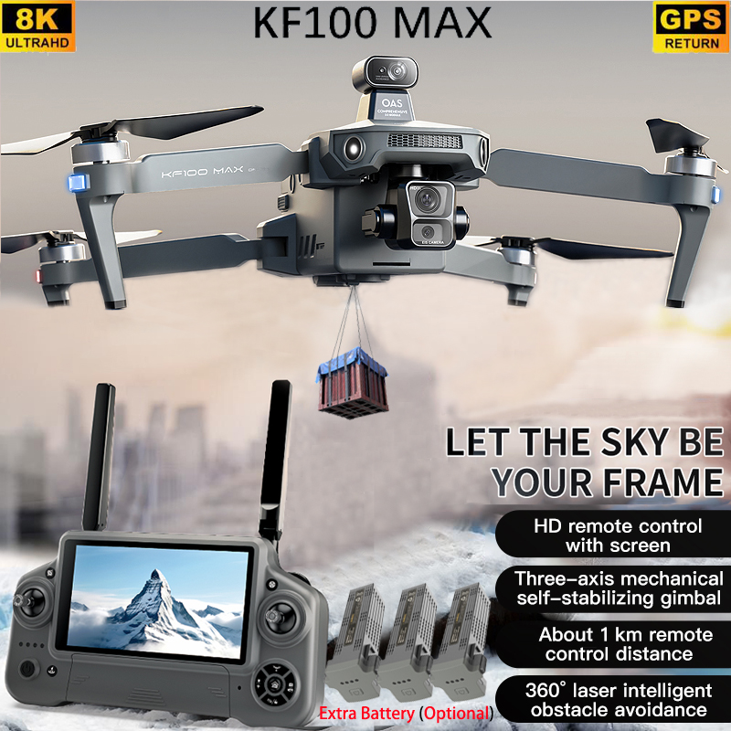 Drone Gimbal - KF100 MAX GPS Drone 4K Kamera