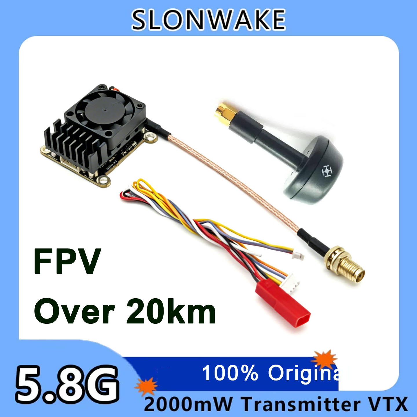 Drone Receiver - Neues Upgrade: 5,8 GHz 2W einstellbarer