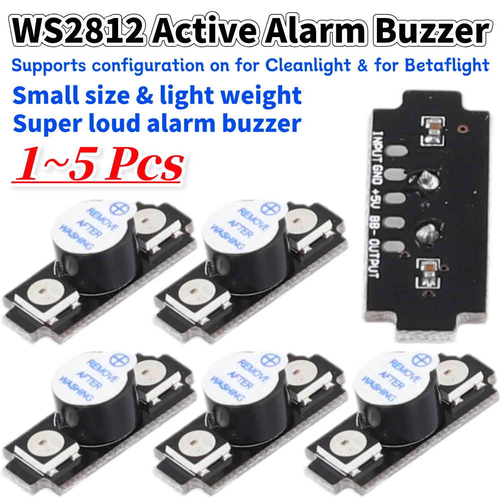 Drone Buzzer - WS2812 Aktiver Alarmsummer, bunter RGB-LED-Summer, Echolot,