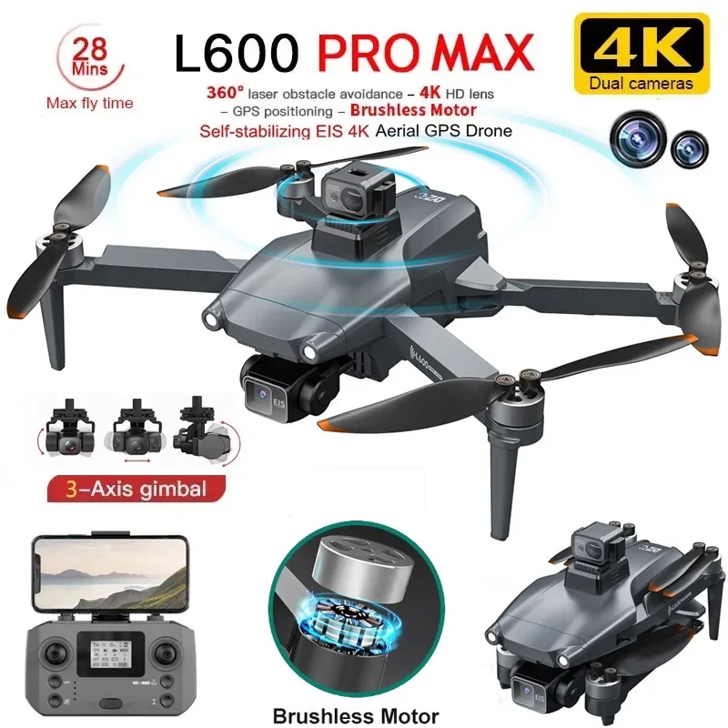 Drone Gimbal - L600 PRO MAX GPS Drone Professionelle