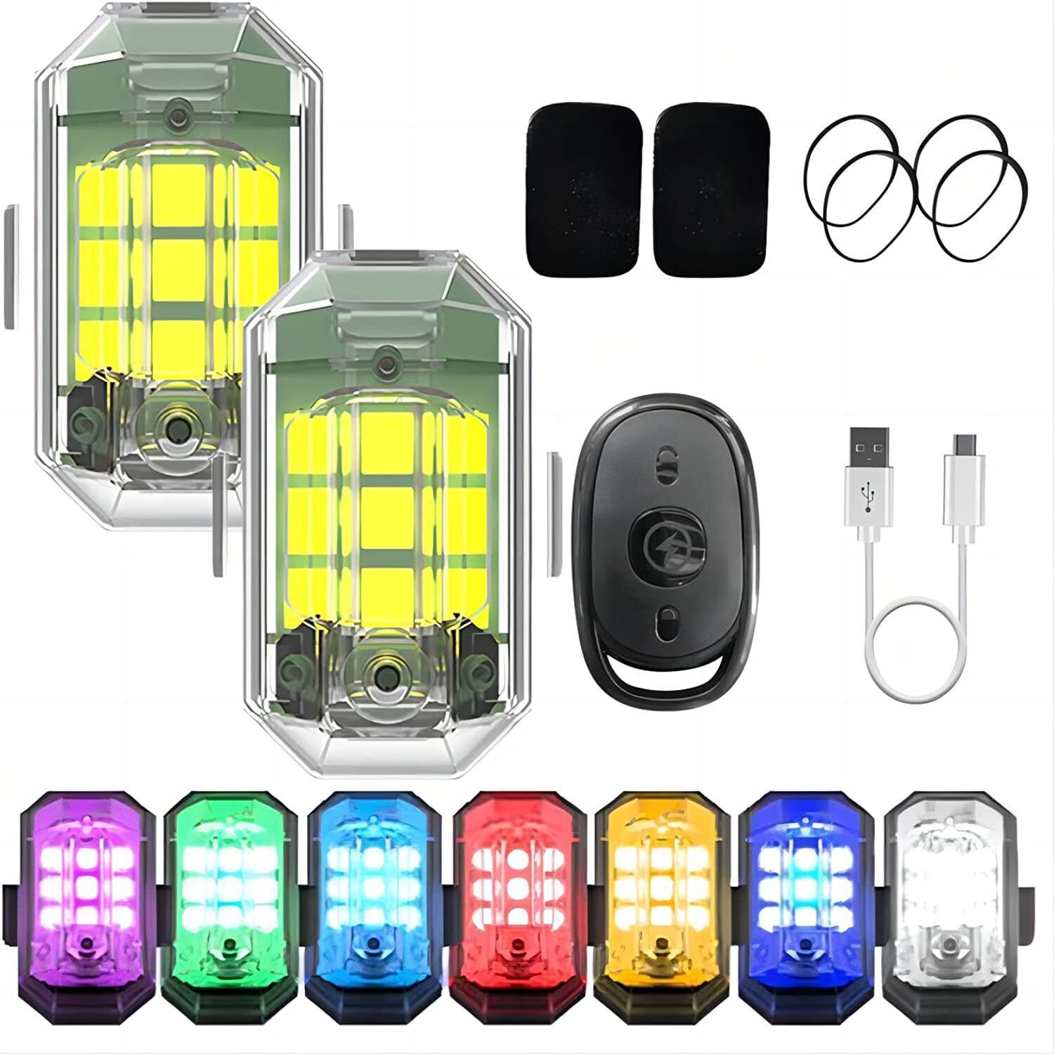 Drone Led Light - 1/2/4 Stück Ferngesteuerte Motorradlichter RC Drohnen