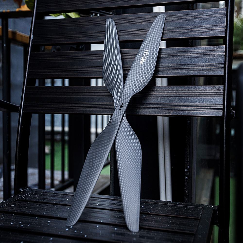 Drone Propeller - LIGPOWER P24*7.2 10mm Loch Polierte Schwarze