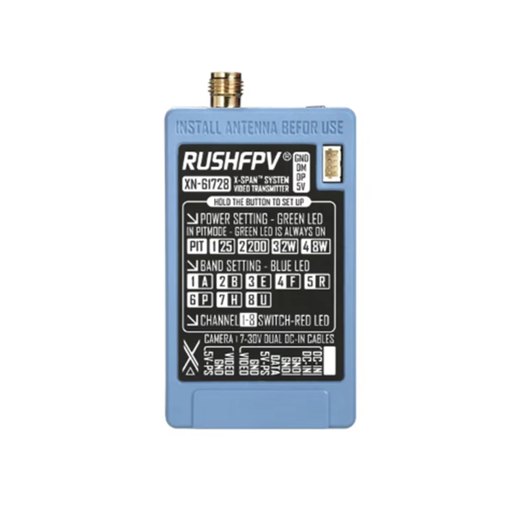 RUSHFPV 6.1‑7.2G 8W X61728 VTX – Drone Receiver Bewertung und Preis