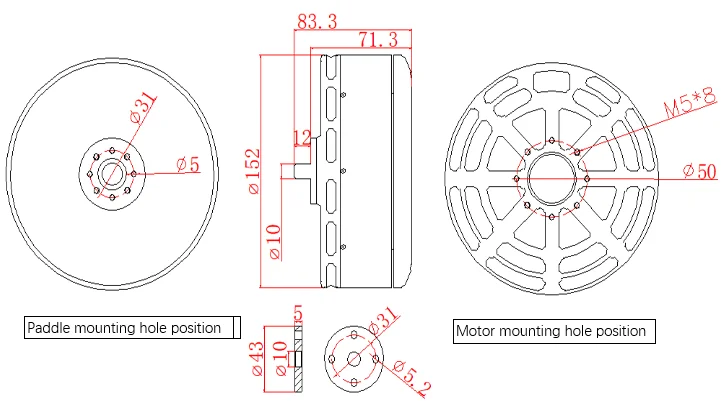 P400 KV50 Big Thrust Leistungs – Drone Motor Bewertung und Preis